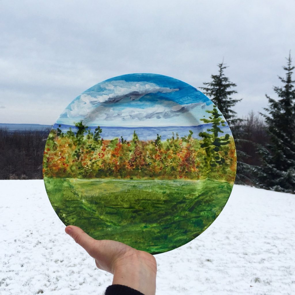  Hand Painted Plates by Jacqueline Poirier